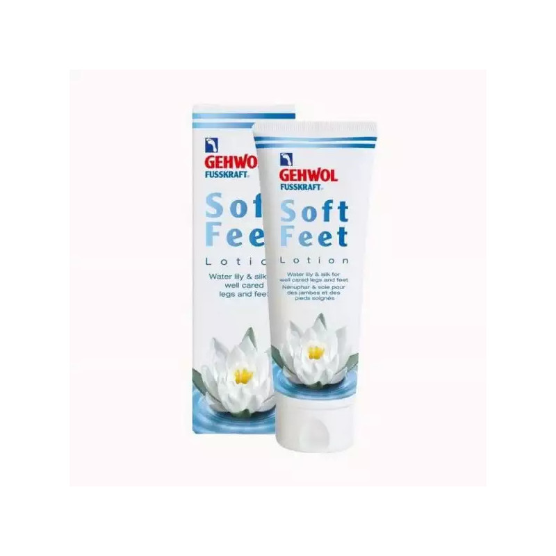 GEHWOL FUSSKRAFT Soft Feet Lotion 125ml do stóp i nóg z kwasem hialuronowym i lilią wodną - 1