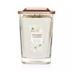 Yankee Candle - ELEVATION Duża kwadratowa świeca zapachowa Sheer Linen 552g