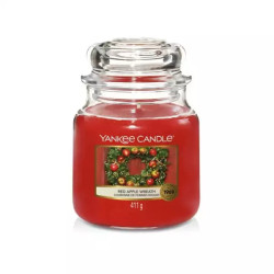 Yankee Candle - słoik średni Red Apple Wreath 411g