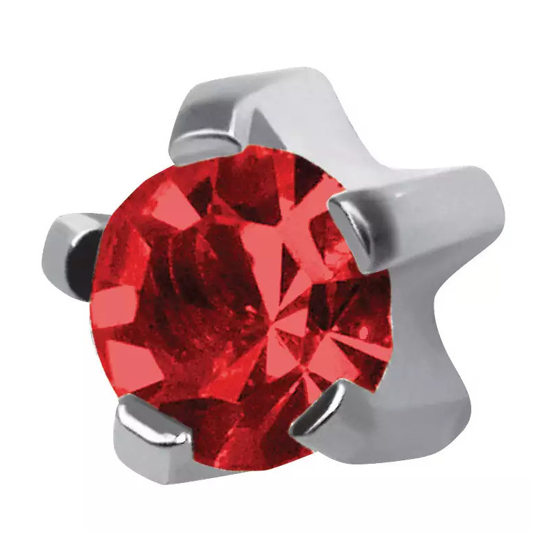 Studex kolczyki topaz w pazurkach srebrny - 1