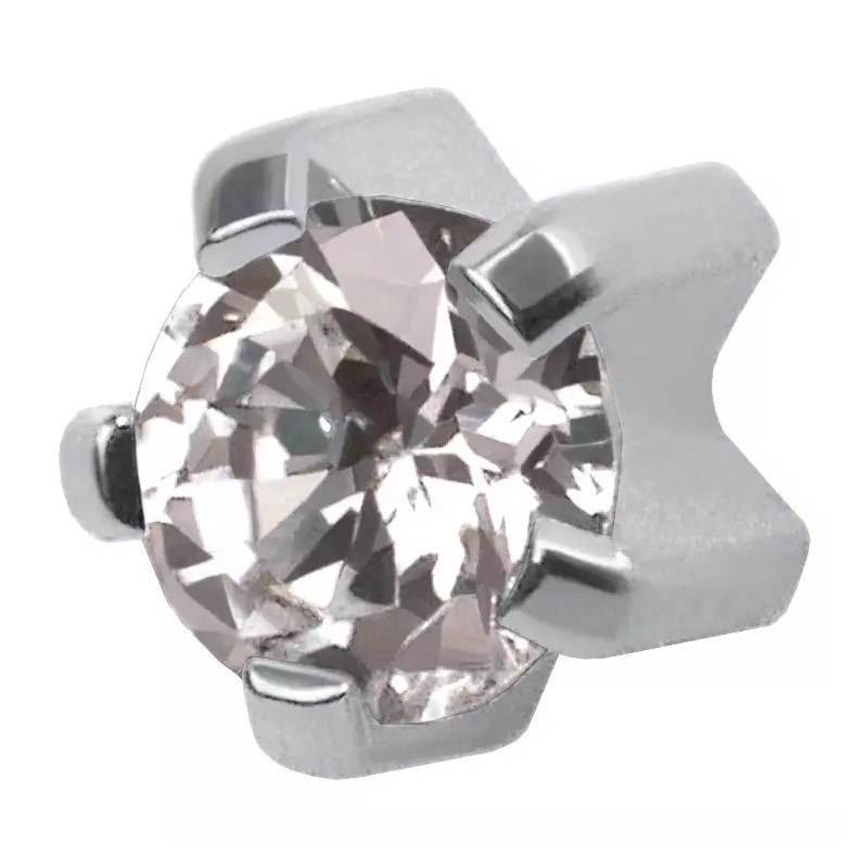 Studex kolczyki mini brylant Baby w pazurkach srebrny - 1