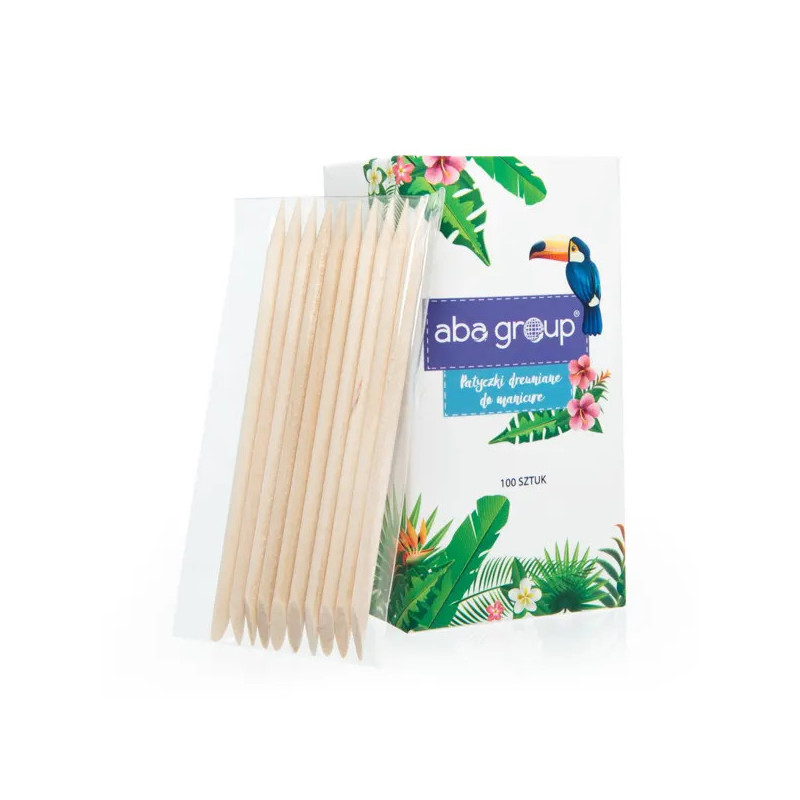 Aba Group - Patyczki drewniane do manicure 100 szt 9,5cm