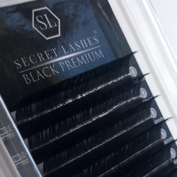 SECRET LASHES rzęsy Black Premium C 0,05 mix