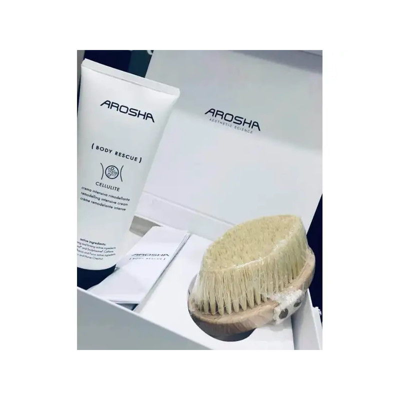 Arosha - Zestaw Gift Box Cellulite szczotka+krem Cellulite 200ml
