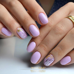 Makear-Color Rubber Base Lavender 8ml - 5