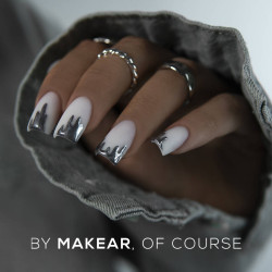 Makear-Metallic Gel -Silver 5ml - 4