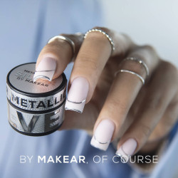 Makear-Metallic Gel -Silver 5ml - 3
