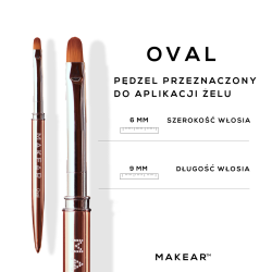Makear-Pędzel Oval