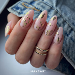 Makear-Nude Rubber Base Warm  Beige 8ml - 3
