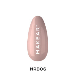 Makear-Nude Rubber Base Smoky Beige 8ml - 7