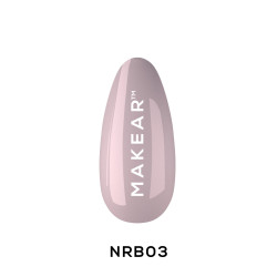 Makear-Nude Rubber Base Pudding Pink 8ml - 1