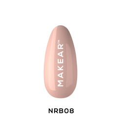 Makear-Nude Rubber Base Dark Beige 8ml - 1