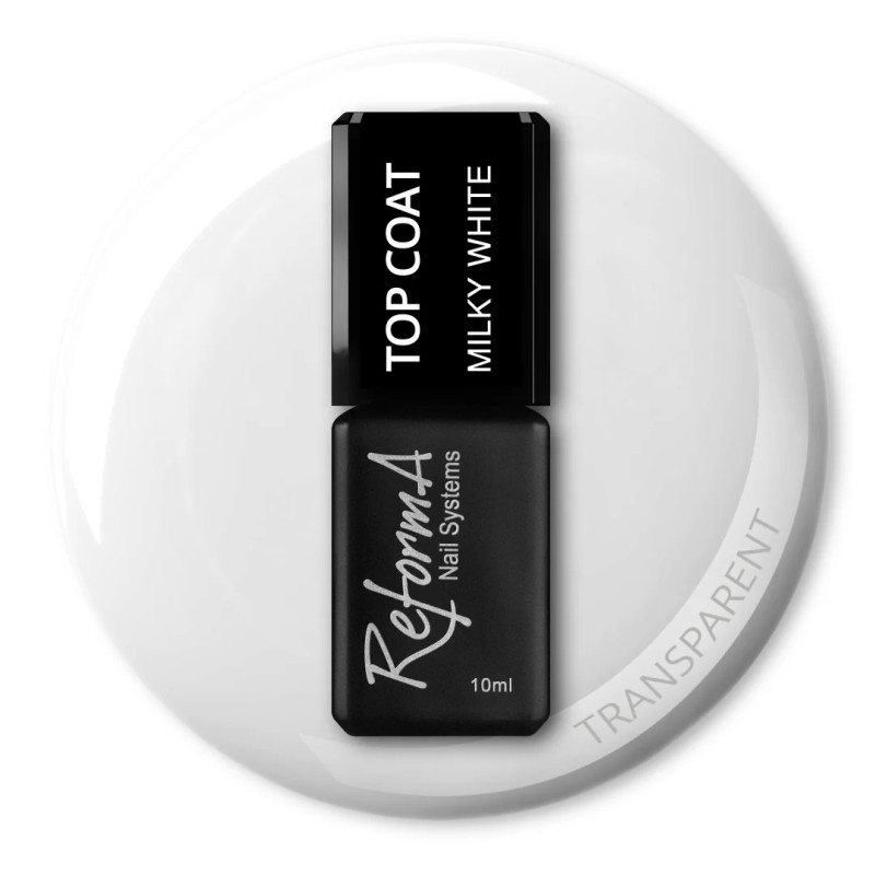 Reforma-Top Coat Milky White 10ml - 1